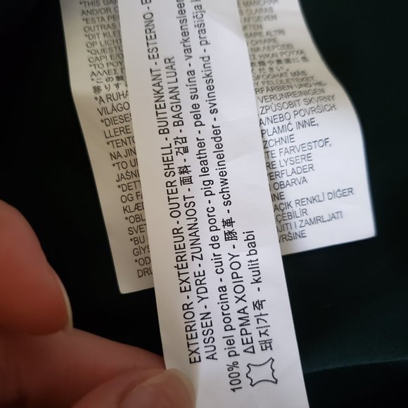 100% GENUINE LEATHER GREEN SKIRTS - ZARA - Picture 10 of 11